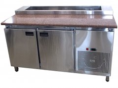 Стіл холодильний Tehma для піци з гранітної стільницею 2х дверний 1400х700х850